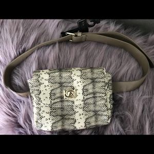Bebe Donna Lizard Fanny Pack Belt Bag